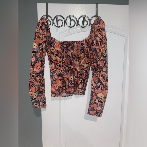 A.L.C Chandler Floral Sweetheart neckline & Puff Sleeve Floral Top 💕 size 2 - Picture 8 of 14